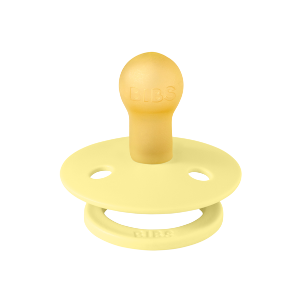 BIBS - Suzeta Colour Latex, tetina rotunda, 0 luni +-Sunshine [2]