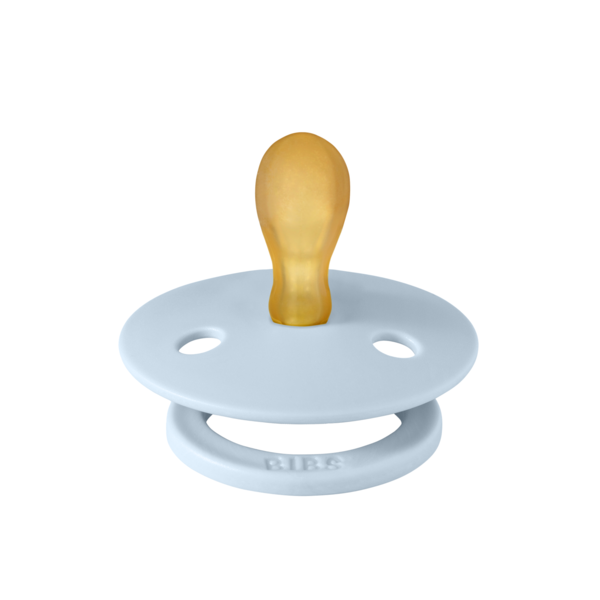 BIBS - Suzeta Colour Latex, tetina simetrica, 0 luni +-Baby Blue [2]