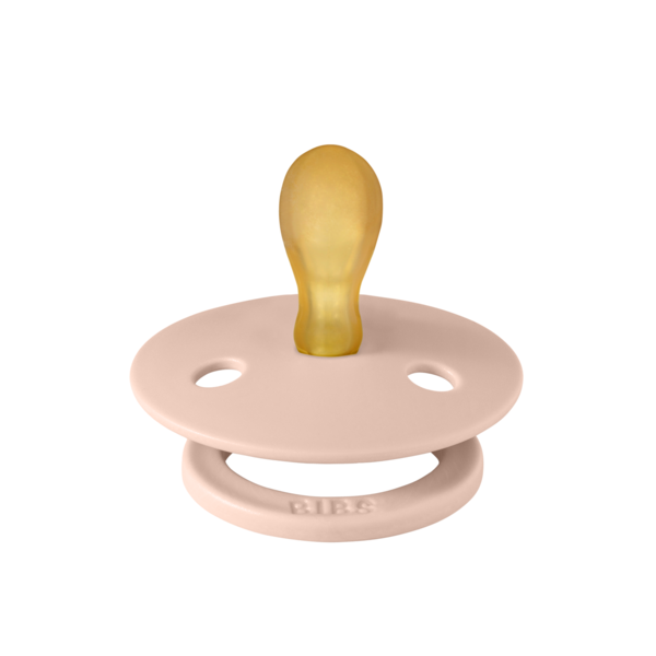 BIBS - Suzeta Colour Latex, tetina simetrica, 0 luni +-Blush [2]