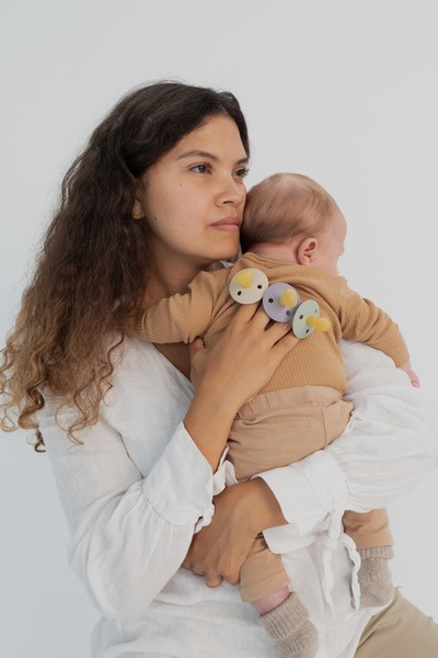 BIBS - Suzeta Colour Latex, tetina simetrica, 0 luni +-Fossil Grey [3]