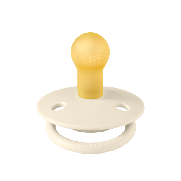 BIBS - Suzeta De Lux Latex, tetina rotunda, 0 luni +-Ivory [2]