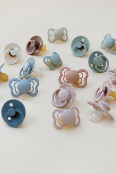 BIBS - Suzeta De Lux Silicon, tetina rotunda, marime universala (0-3 ani)-Baby Blue [3]