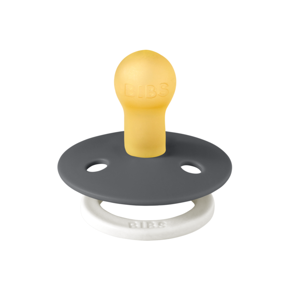 BIBS - Suzeta fosforescenta Colour GLOW Latex, tetina rotunda, 0 luni +-Iron [2]