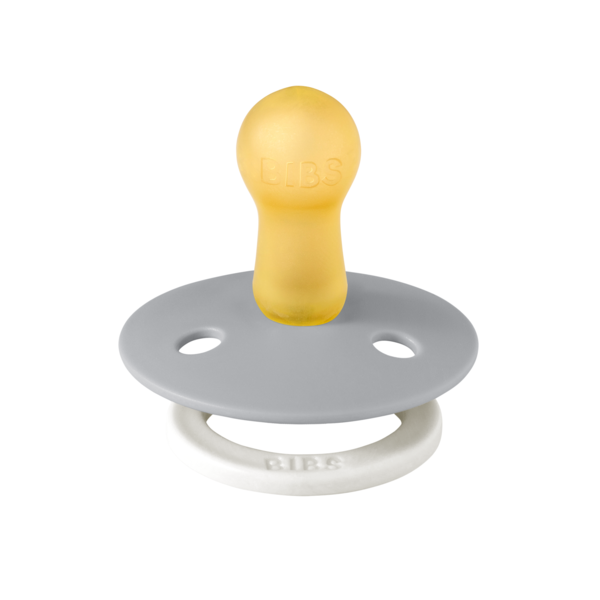 BIBS - Suzeta fosforescenta Colour Glow Latex, tetina rotunda, 6 luni +-Cloud [2]