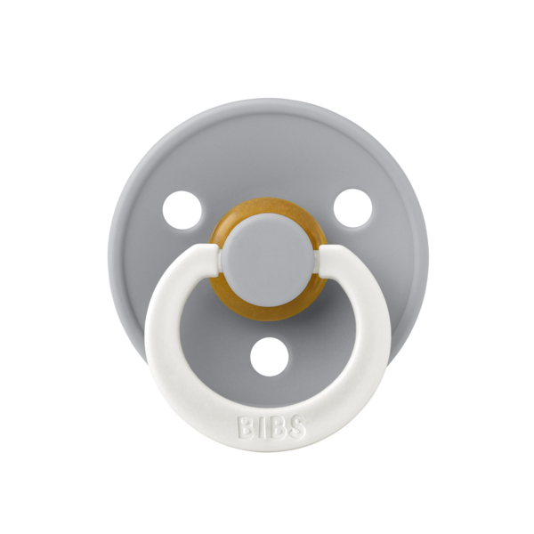 BIBS - Suzeta fosforescenta Colour Glow Latex, tetina rotunda, 6 luni +-Cloud [3]