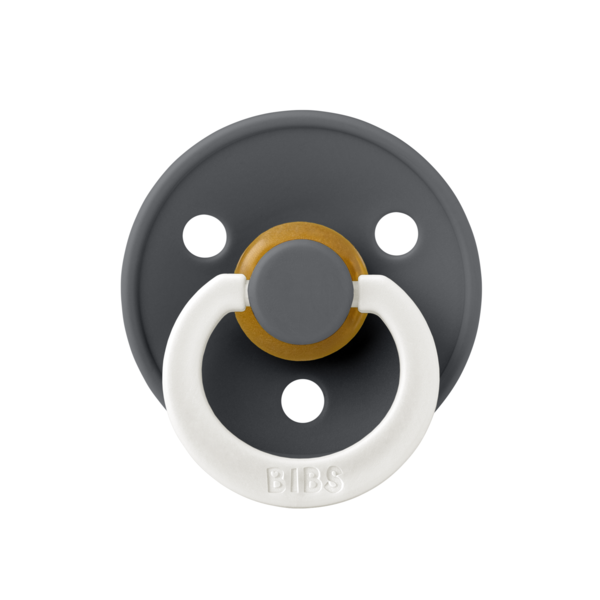 BIBS - Suzeta fosforescenta Colour Glow Latex, tetina rotunda, 6 luni +-Iron [4]