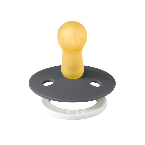 BIBS - Suzeta fosforescenta Colour Glow Latex, tetina rotunda, 6 luni +-Iron [2]