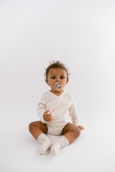 BIBS x LIBERTY - Set 2 suzete Colour Bobo Latex, tetina rotunda, 6 luni+-Ivory/Vanilla [4]