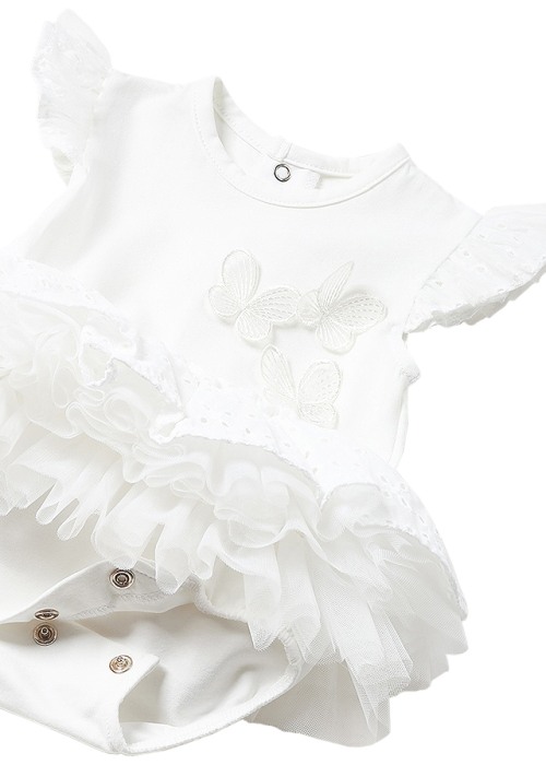 Body alb tutu cu bentita Better Cotton - Mayoral  12 luni (80 cm) [3]