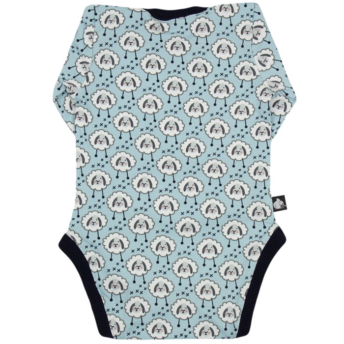 Body bleu Oite albe 80 cm (9-12 luni) [2]