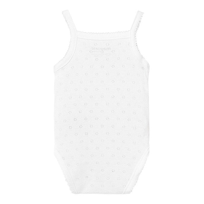 Body clasic cu bretele - Alb [2]