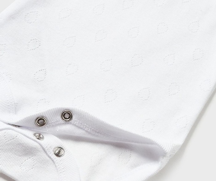 Body cu bretele din bumbac sustenabil pentru nou-nascut - Alb - Mayoral   12 luni [2]