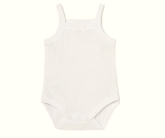 Body cu bretele din bumbac sustenabil pentru nou-nascut - Bej - Mayoral   6-9 luni [2]