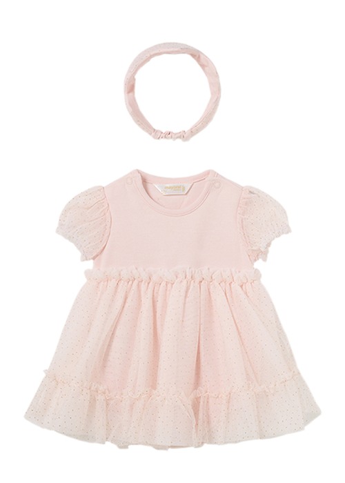 Body cu fusta tul si bentital Roz  pentru nou-nascut - Mayoral  18 luni (86 cm) [2]