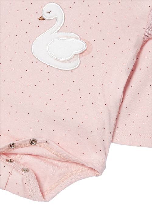 Body cu maneca lunga + fustita tul si ciorapi + bentita - Roz - Mayoral  6-9 luni [3]