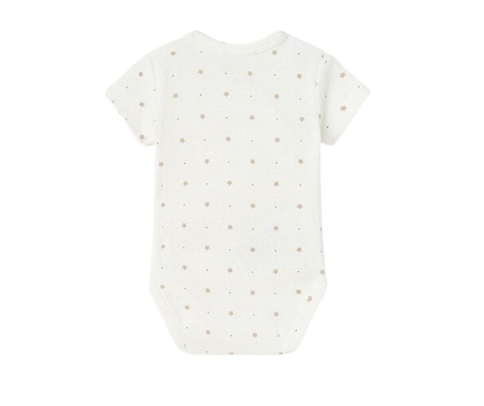 Body maneca scurta ECOFRIENDS - Stelute bej - Mayoral   1-2 luni [3]