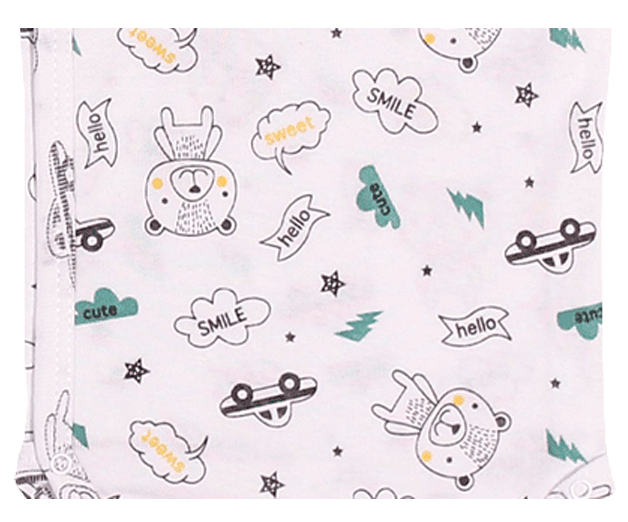 Body maneca scurta - Ursuleti - Verde - Kara Baby  12-18 luni (80-86cm) [2]