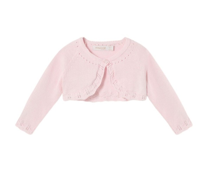 Bolero  tricot cu bumbac sustenabil- Alb - Mayoral  2-4 luni [5]