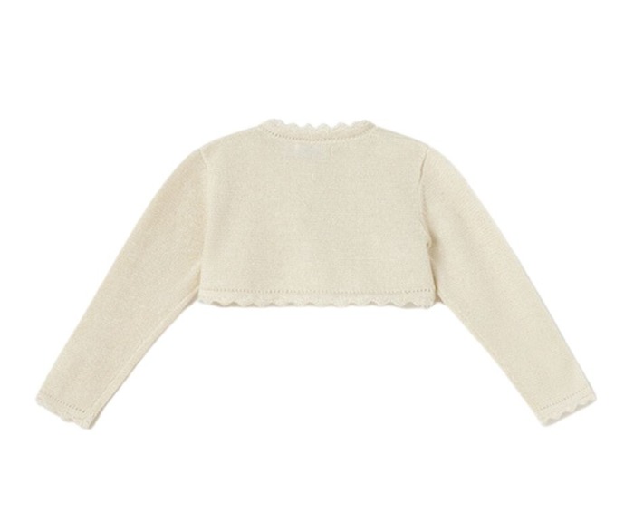 Bolero  tricot cu bumbac sustenabil- Bej - Mayoral  9 luni [3]