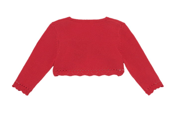 Bolero tricotat - Rosu - Mayora 6-9 luni [2]