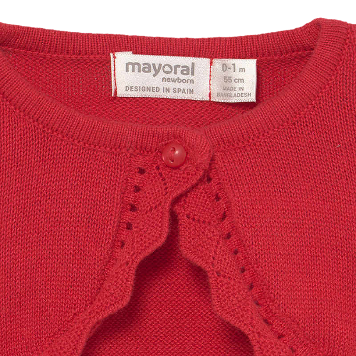 Bolero tricotat - Rosu - Mayora 6-9 luni [3]