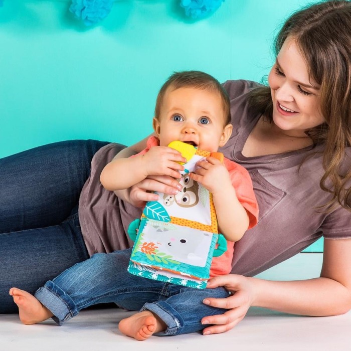 Bright Starts - Jucaria rontaie si invata Teethe & Read Albastru [3]