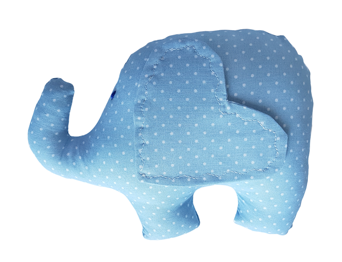 Cadou bebelus baiat - Elefant, bleu cu buline [10]