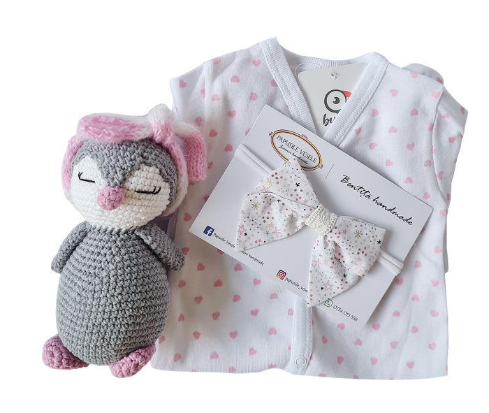 Cadou bebelusi - Pinguin gri - Bestfam 6 luni [2]