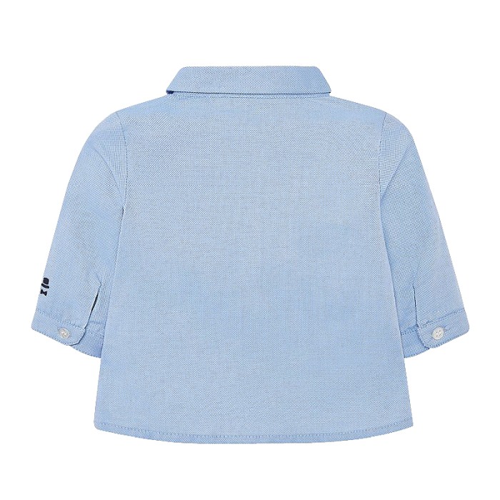 Camasa bleu maneca lunga + papion - Mayoral 18 luni [2]