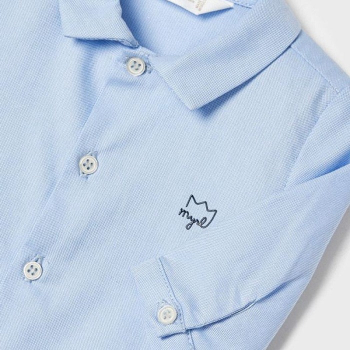Camasa maneca lunga - bleu Oxford - ECOFRIENDS - Mayoral 4-6 luni [3]