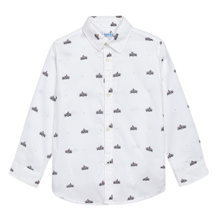 Camasa maneca lunga - imprimeu masinute curse - Mayoral 4 ani [2]