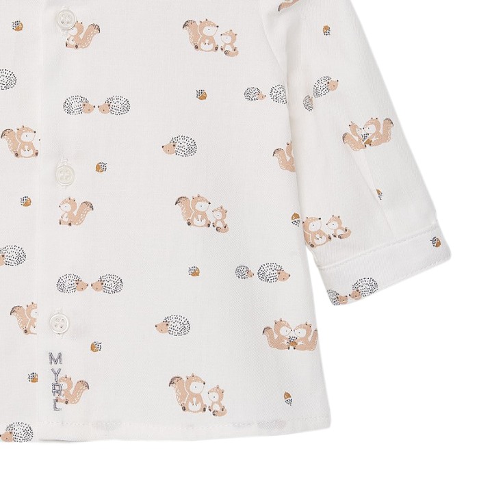 Camasa maneca lunga - imprimeu veverite/arici - Mayoral 12 luni [3]