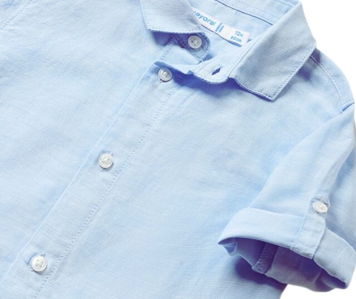 Camasa maneca lunga - in basic - Bleu  - Mayoral  3 ani [2]