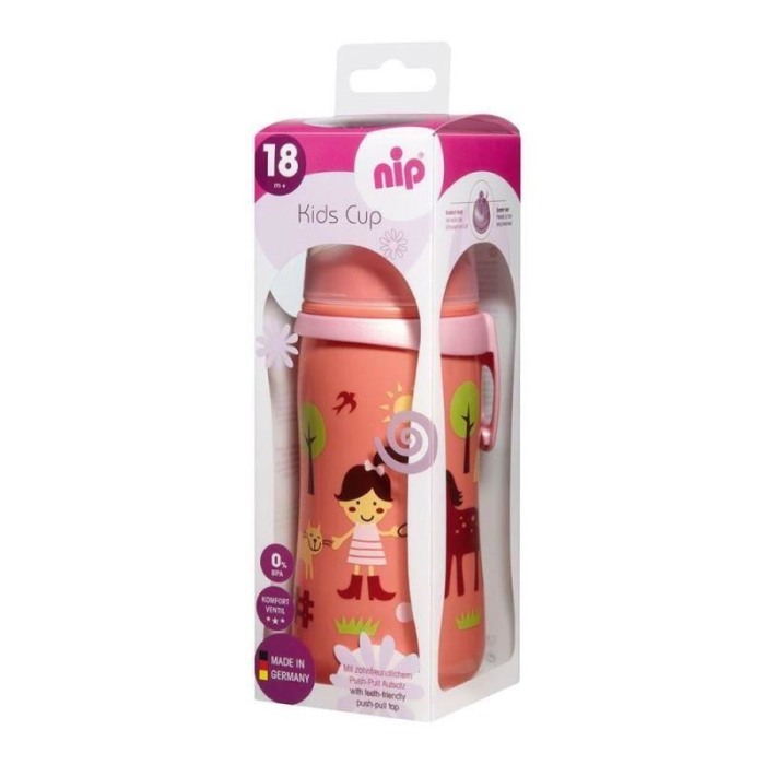 Cana Kids Cup Girl PP 330 ml, antipicurare, cu clip de prindere ,18+ luni, nip 35052 [2]