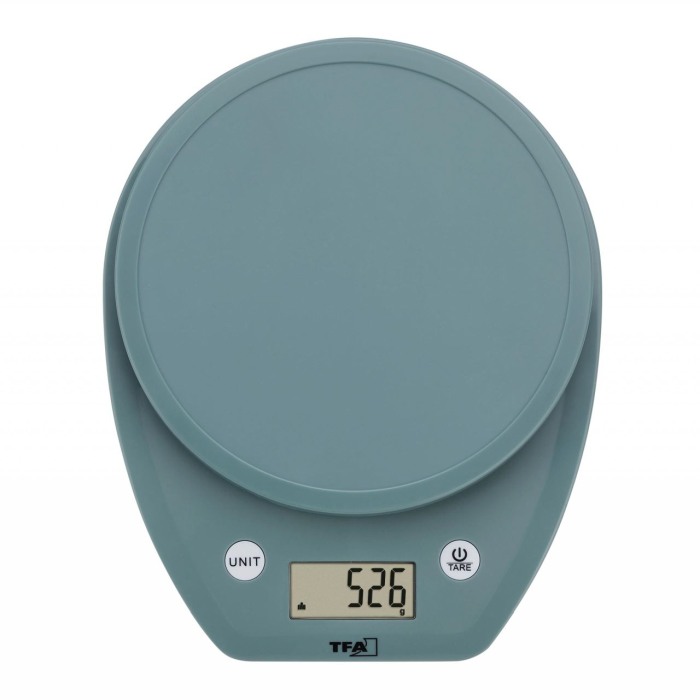 Cantar digital de bucatarie MOCHI cu display LCD, capacitate 5 kg, turcoaz, TFA 50.2007.20 [2]