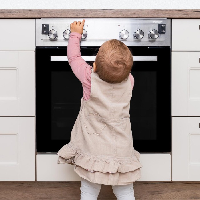 Capac protectie pentru butoane aragaz sau cuptor, sticla acrilica, magnetic, fara gaurire, transparent, Reer 78019 [9]