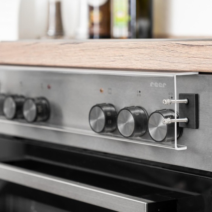 Capac protectie pentru butoane aragaz sau cuptor, sticla acrilica, magnetic, fara gaurire, transparent, Reer 78019 [6]