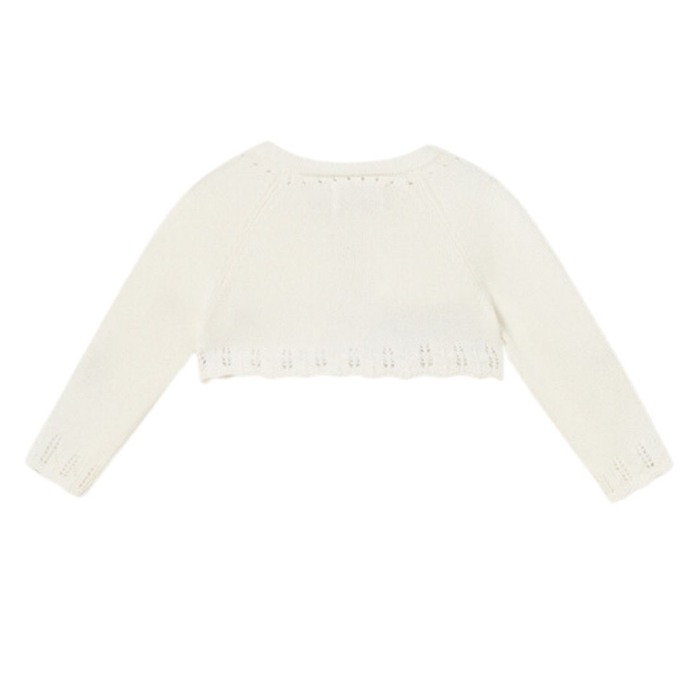 Cardigan Roz pal tricot cu bumbac sustenabil Mayoral 2-4 luni [3]