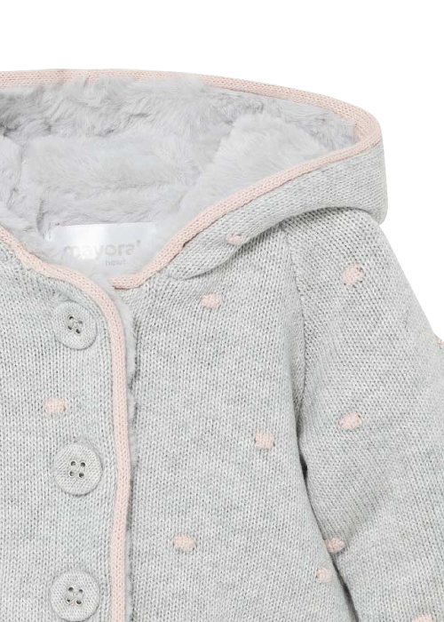 Cardigan tricot cu buzunare - Gri - Mayoral  12 luni [3]