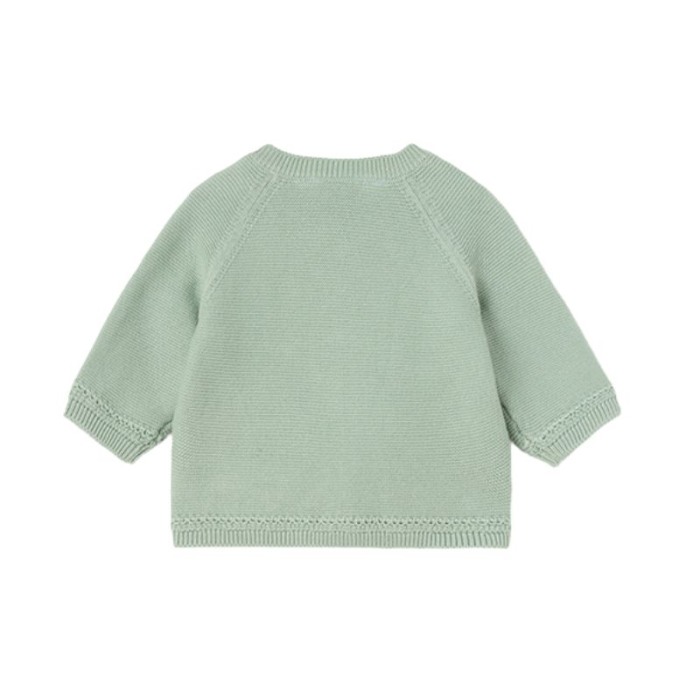 Cardigan vernil tricotat cu bumbac sustenabil - Mayoral 4-6 luni [2]