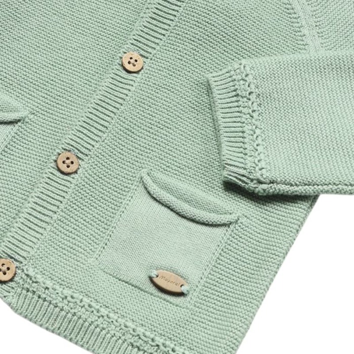 Cardigan vernil tricotat cu bumbac sustenabil - Mayoral 4-6 luni [3]