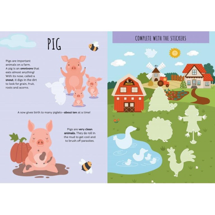 Carte de activitati cu abtibilduri - Ferma [2]