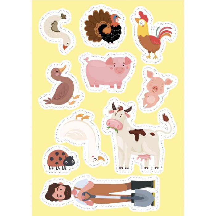 Carte de activitati cu abtibilduri - Ferma [5]