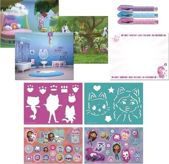Carte de activitati & pixuri - Gabbys Dolhouse [2]