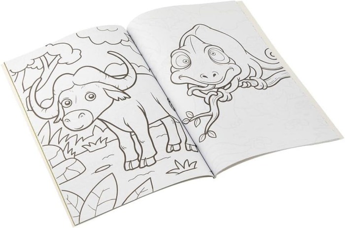 Carte de colorat cu activitati - Jungla [2]