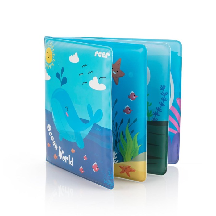 Carticica de baie plutitoare, 8 pagini colorate care isi schimba culoarea in contact cu apa, MyHappyBath Book, Reer 76012 [2]