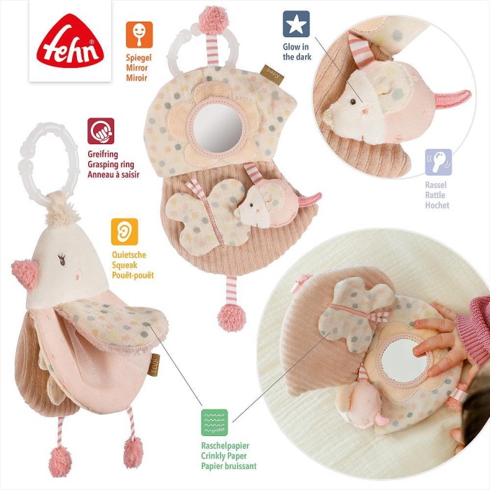 Carticica din plus pentru bebelusi - Pasare pastel [3]