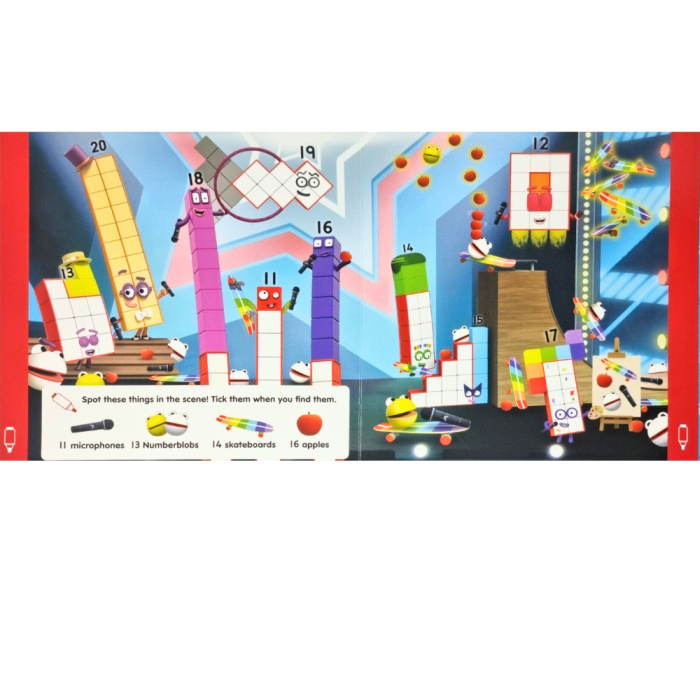 Carticica Scriu si sterg -  Numberblocks 11-20 [4]