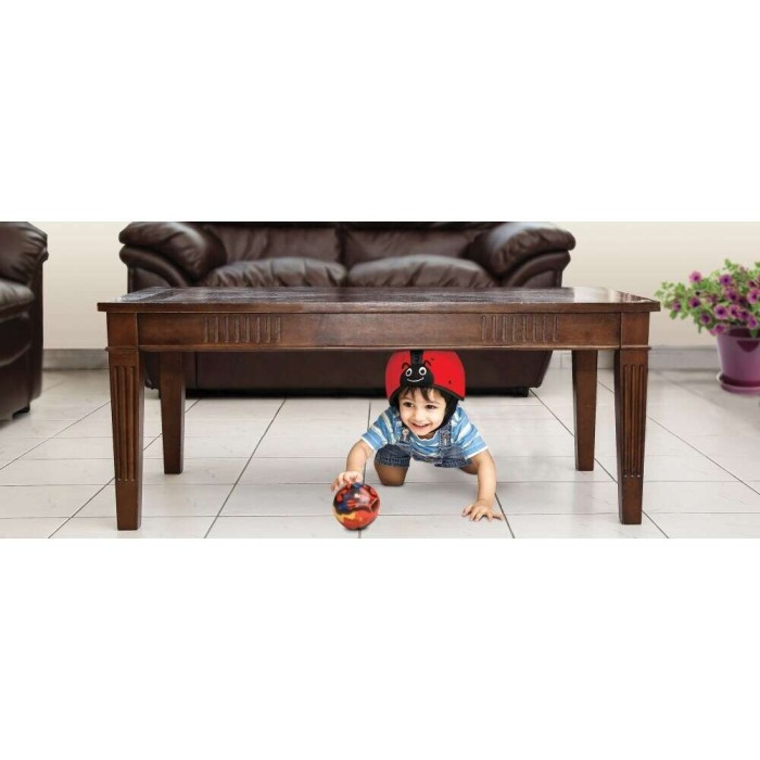 Casca protectie bebelusi cu spuma flexibila, ultrausoara, reglabila, 7-24 luni, rosie, SafeHead Baby Ladybird, SHB001 [6]