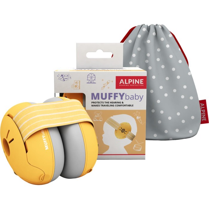 Casti antifonice pentru bebelusi ALPINE Muffy Baby Yellow ALP27495 [3]